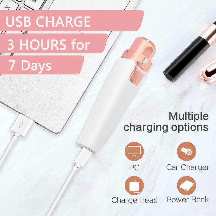 Rechargable Women's Eyebrows Hair Trimmer